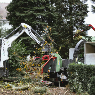 Baustelle Transport Entsorgung Baumpflege Bach
